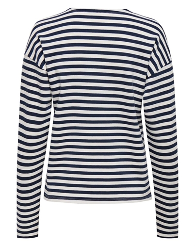 JDY - JDYIsa Langærmet Trøje - Cloud Dancer/Sky Captain